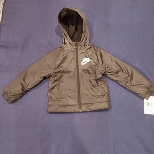 Nike Toddler Sportswear windbreaker fleece lined full Zipp jacket